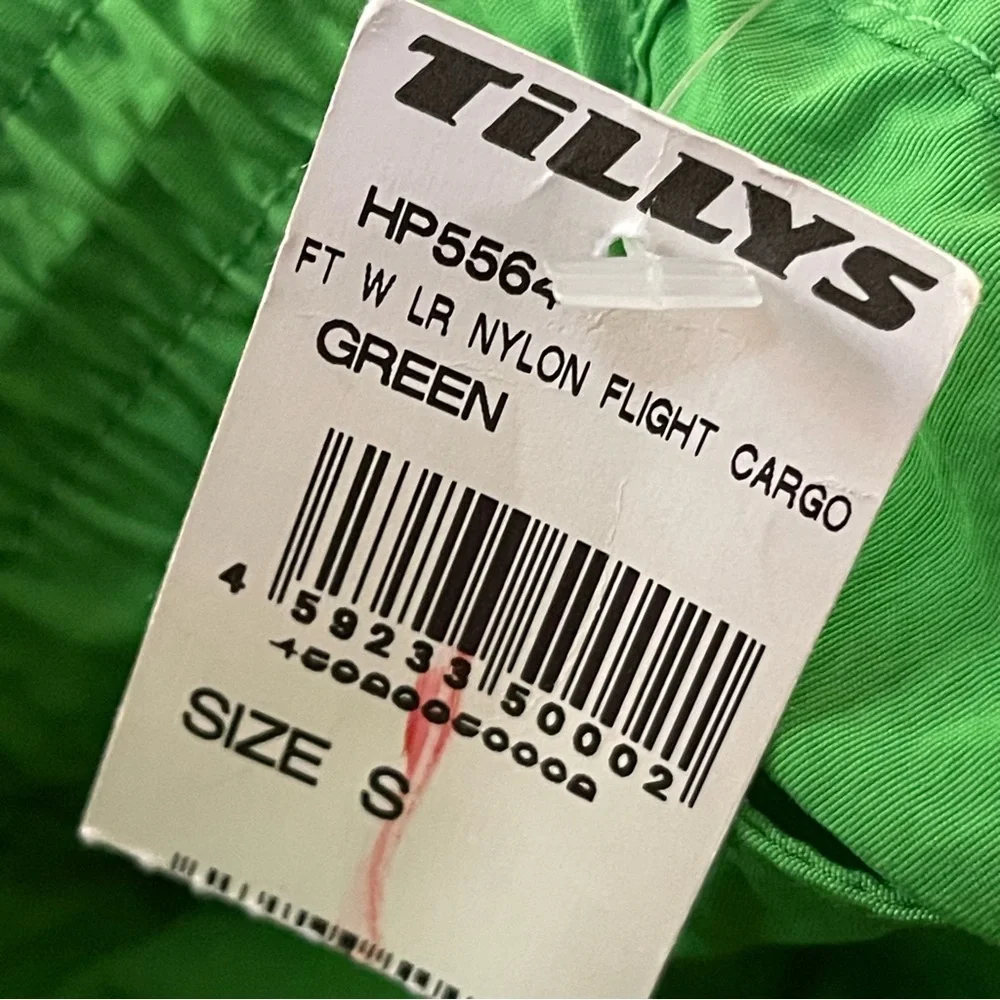 Full Tilt lime green cargo pants flight‎ cargo nylon small
